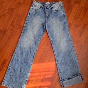 Fashion Nova Medium Wash Straight Leg Jeans